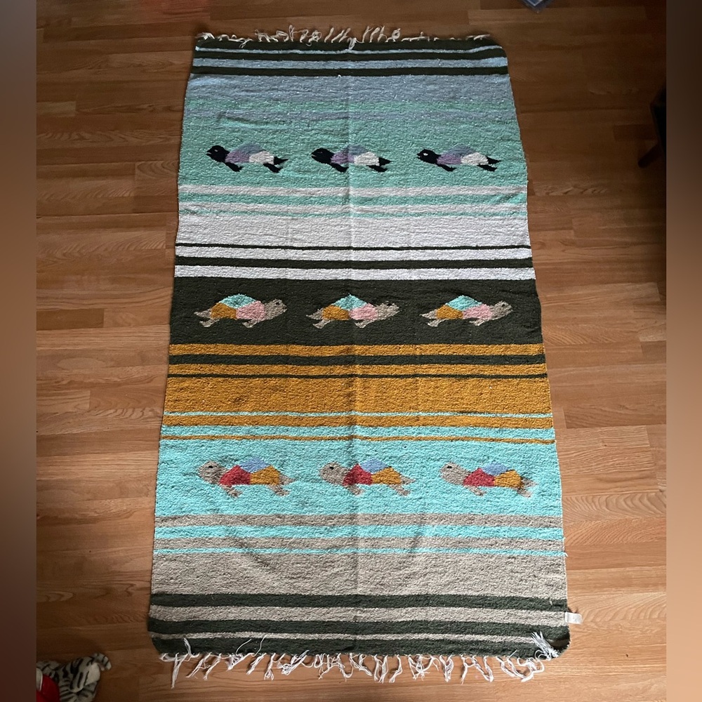 Tortuga Verde Woven Blanket